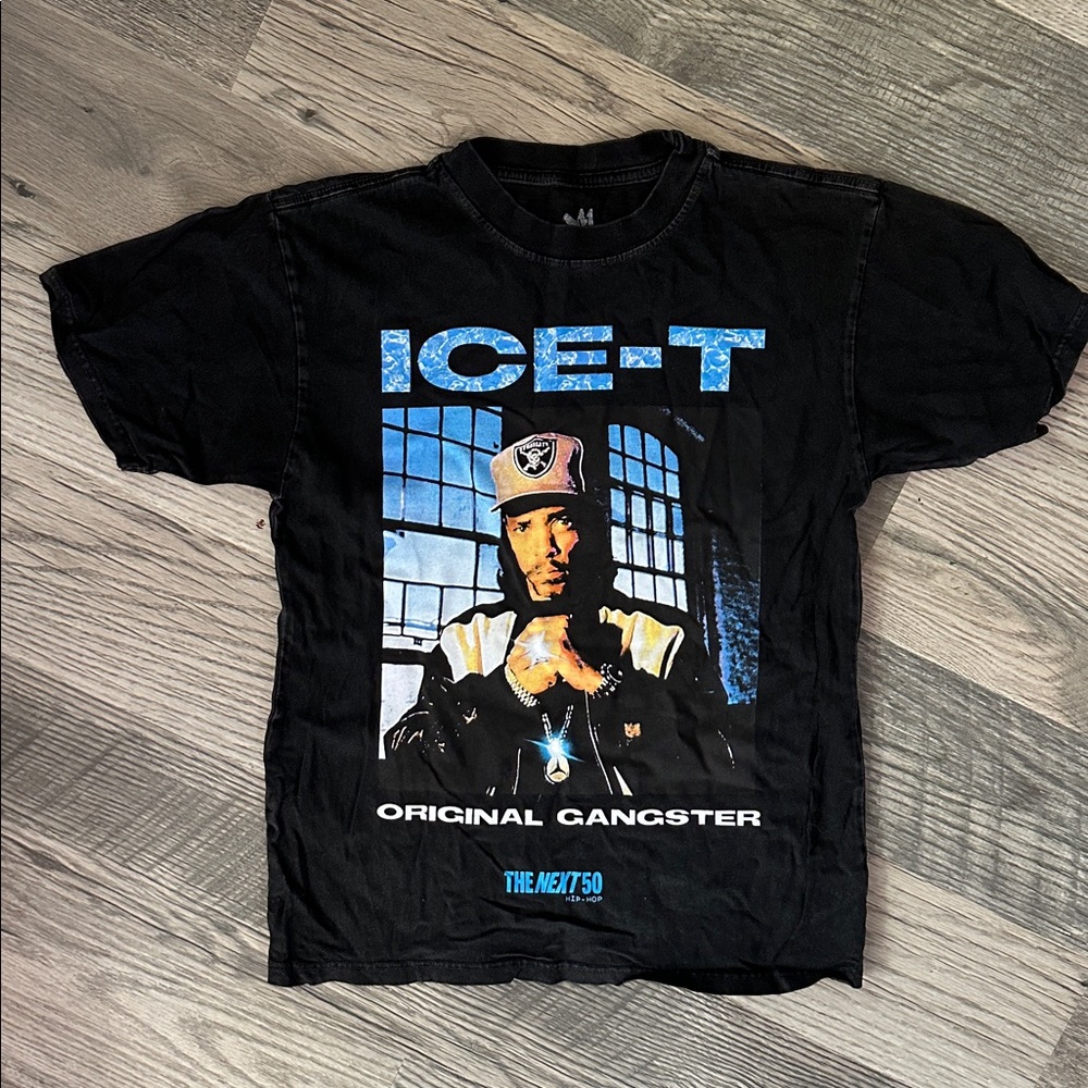 Ice-T‎ original gangster Black Graphic Tee with Ice-T Print size small